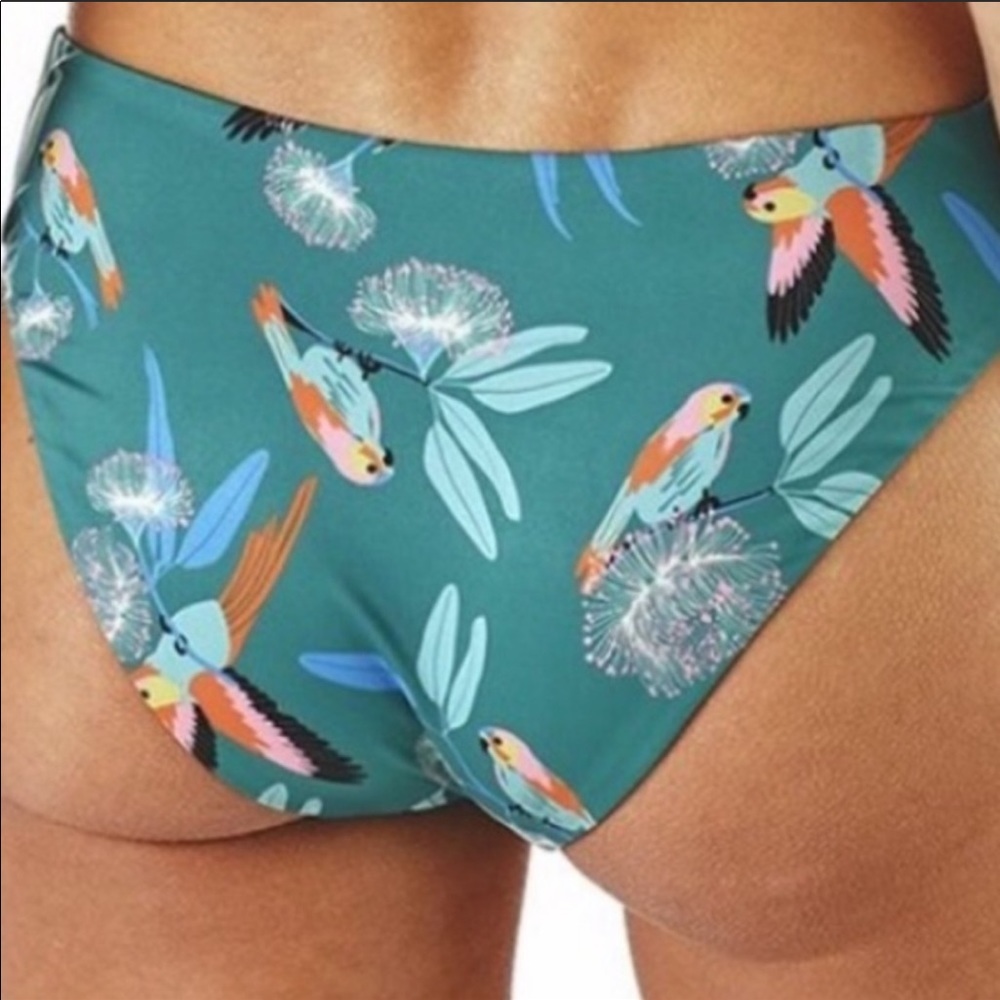 PATAGONIA Teal Nanogrip Nireta Bikini Bottom M - Picture 3 of 4